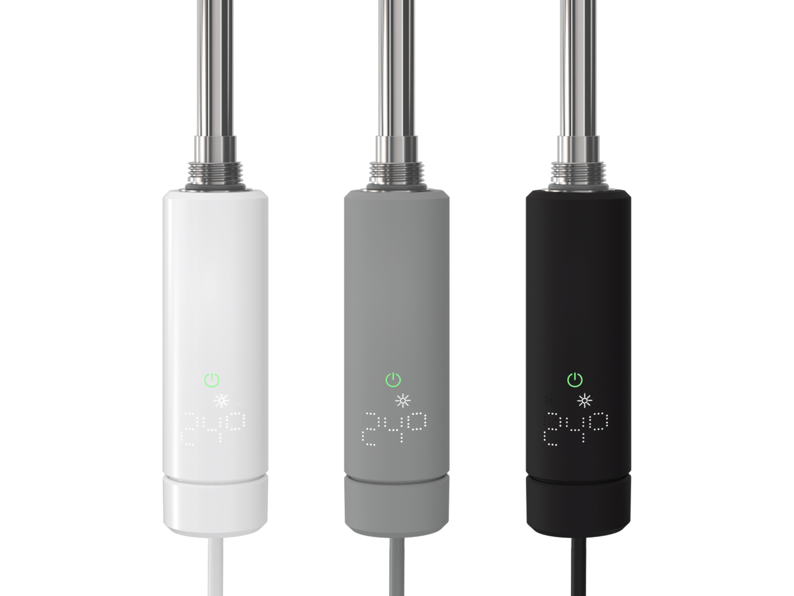 La résistance électrique IHC disponible en blanc/noir et gris