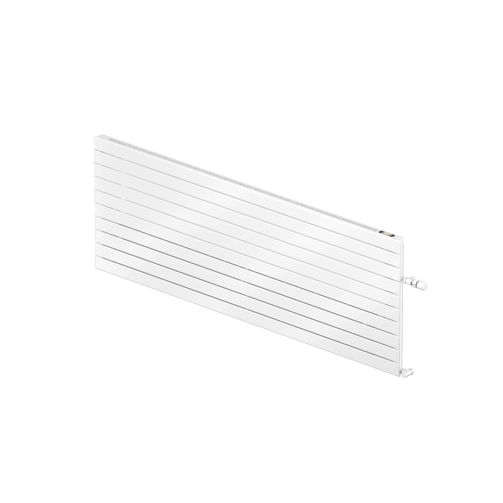 Cut-Out Zehnder Nova Neo Decorative radiator Angled view