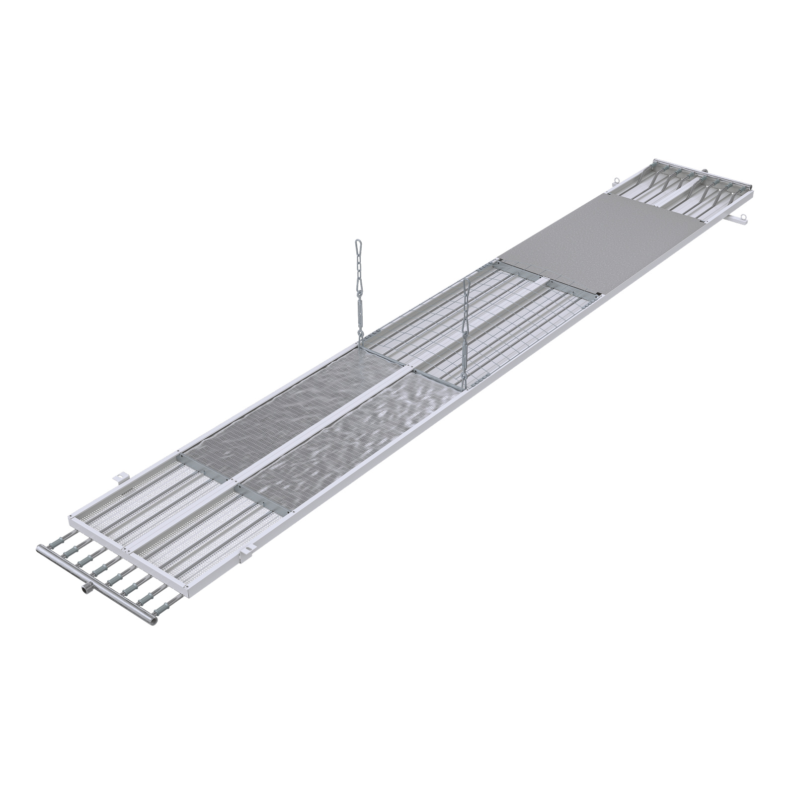 Cut-Out Zehnder ZFP Heating and cooling ceiling system Angled view