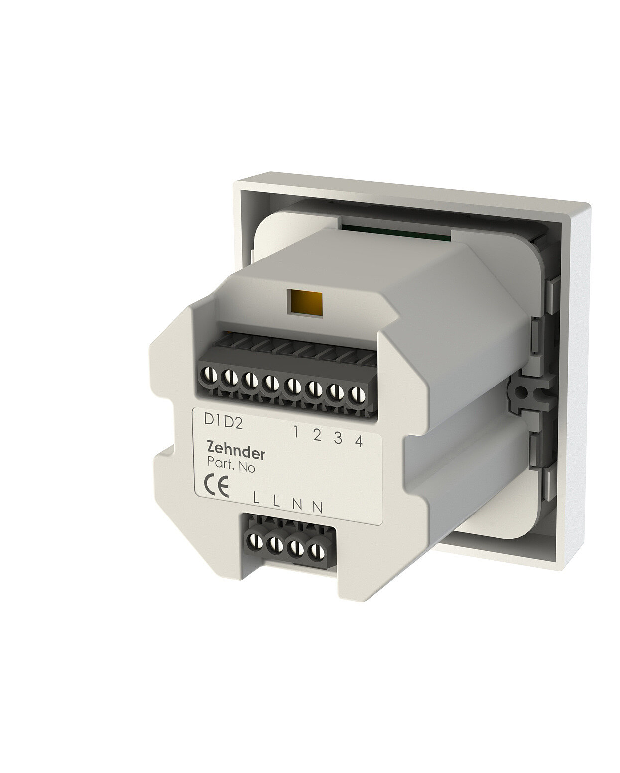 Cut-Out Zehnder ComfoDuct Activo S 60 Comfortable indoor ventilation Angled view