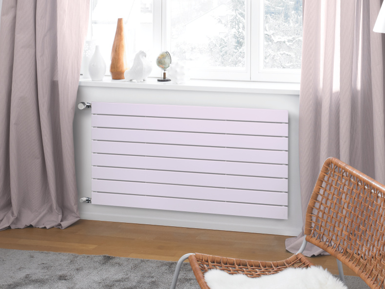 Rendering Zehnder Nova Jet Decorative radiator Front view
