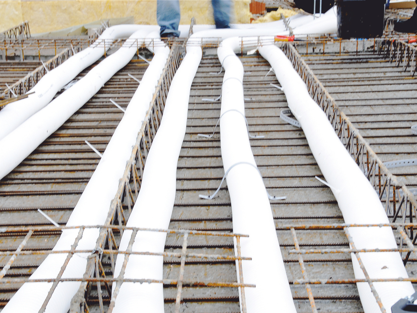 Installazione di tubi di ventilazione in loco