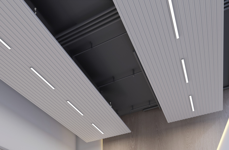 Zehnder ZFP Urban mit LED Einbauleuchten