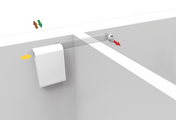 Graphique raccordement deuxième pièce avec appareil de ventilation