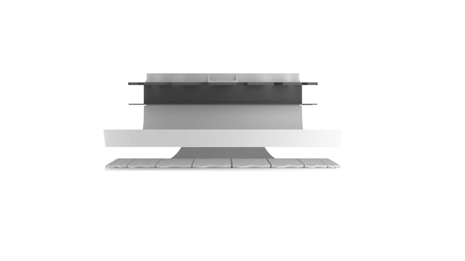 Cut-Out Zehnder ComfoValve Luna S125 Comfortable indoor ventilation Front view