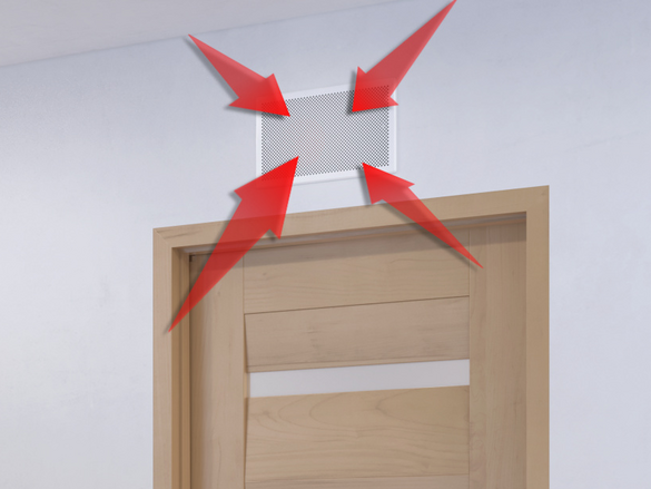Ventilazione con porta chiusa