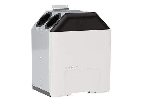 Cut-Out Zehnder ComfoClime Q Comfortable indoor ventilation Angled view