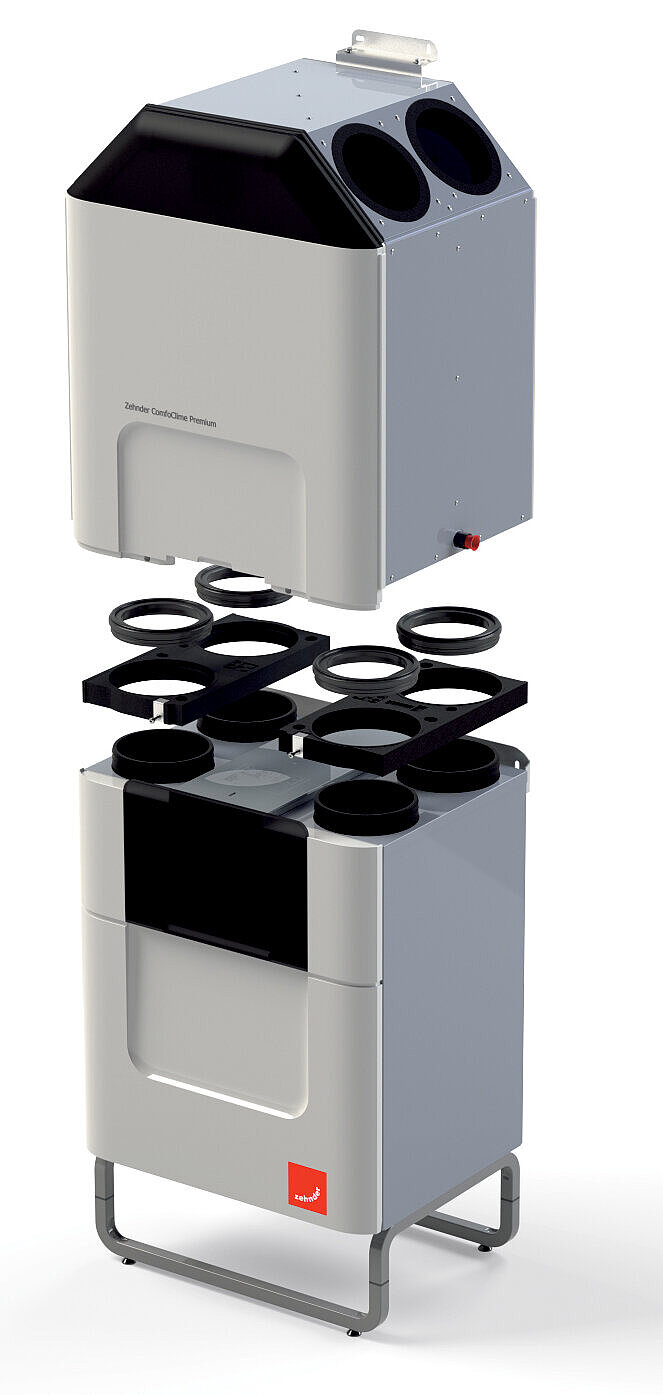 Zehnder ComfoClime sur l’appareil de ventilation 