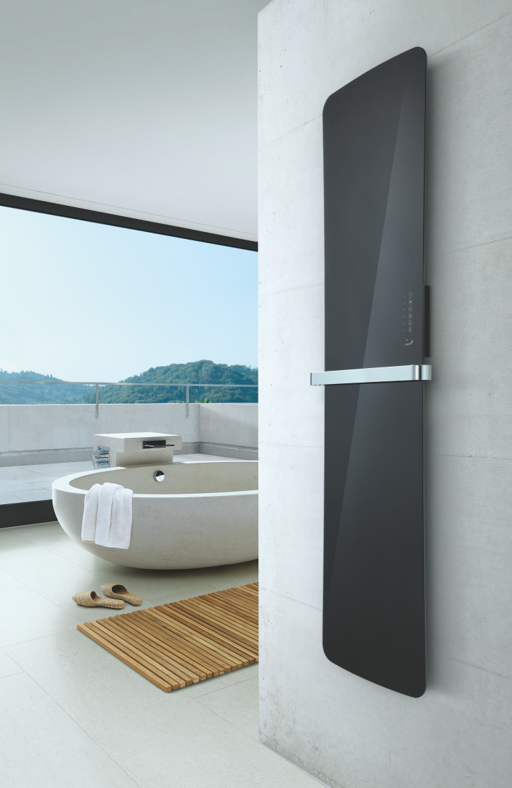 Rendering Zehnder Folio Glass Decorative radiator 