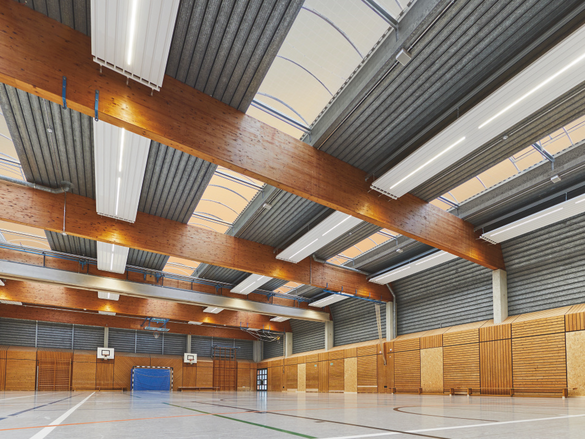 Reference ZBN Heating and cooling ceiling system Front view
